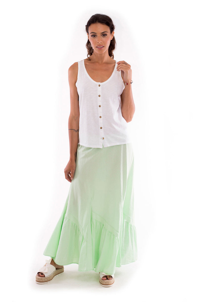 Selma - Skirt - Colour Mint and Athena Top - Colour White - RV by Elisa F