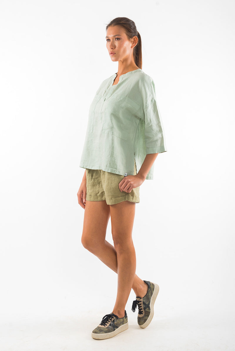 Creta linen shorts