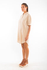 Amalfi LS Linen Shirt Dress