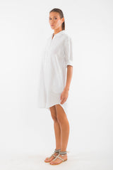 Amalfi LS Linen Shirt Dress