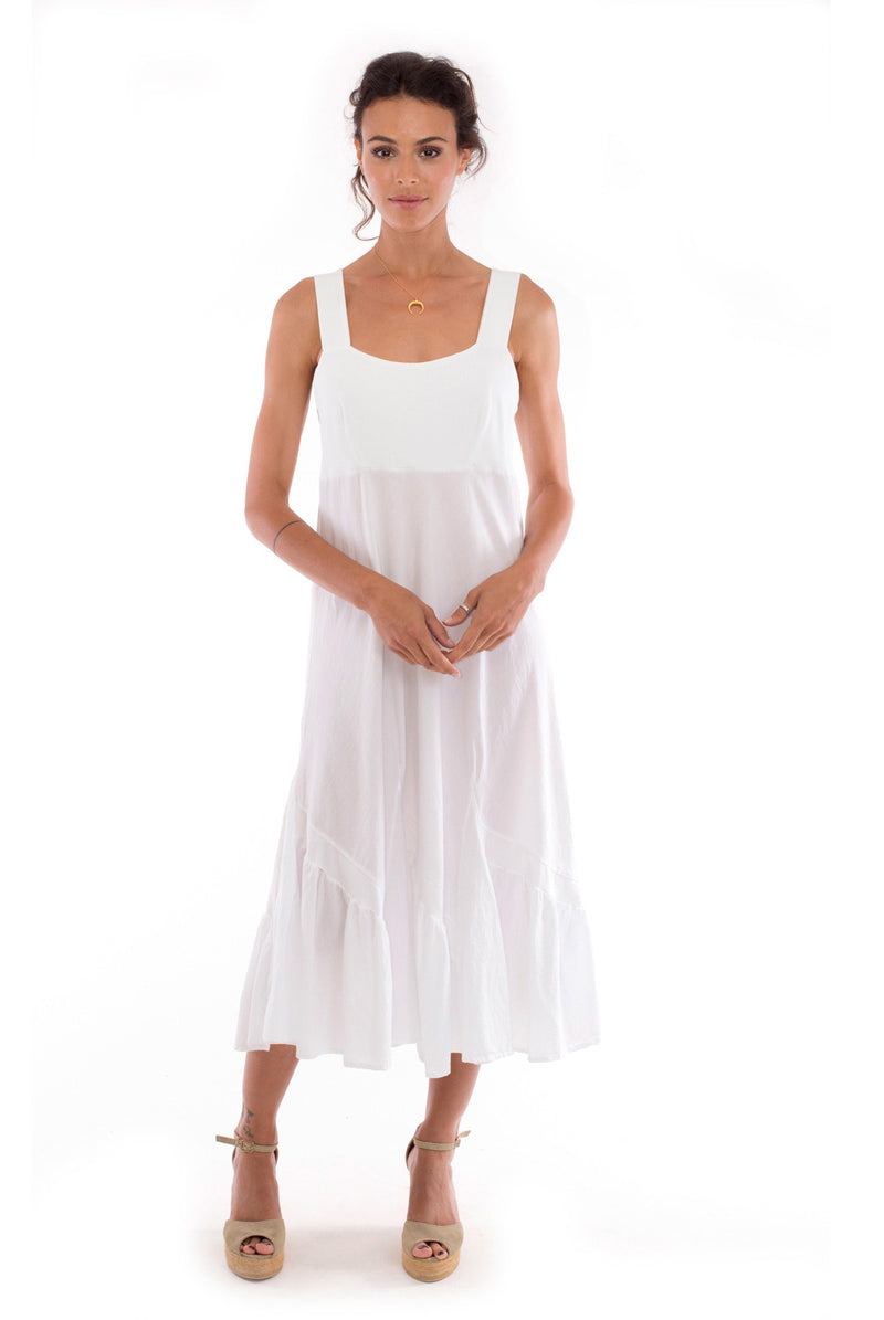 Coco - Midi Dress - Colour White - RV by Elisa F 1