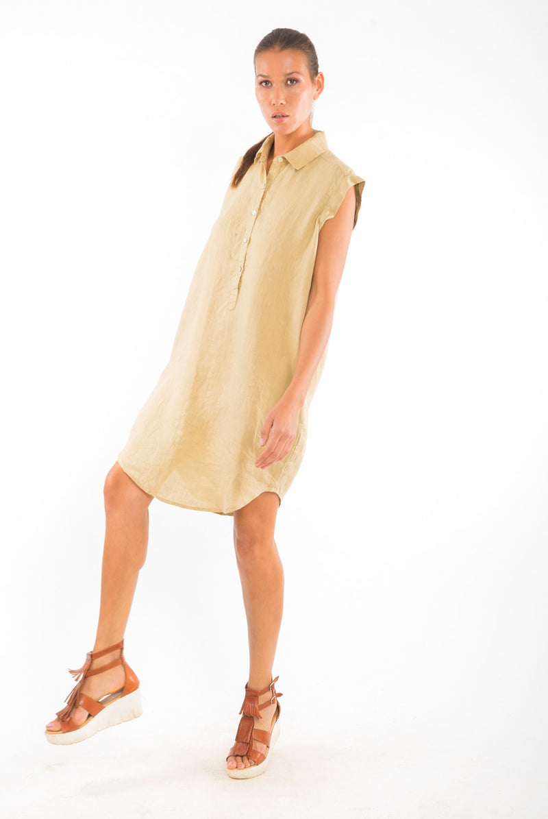 Amalfi NS Linen Shirt Dress