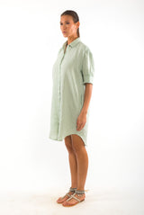 Ava Linen Shirt Dress